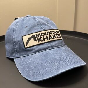 Richardson Mountain Khaki logo hat, navy